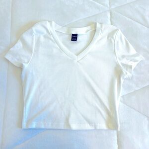 SHEIN white crop top